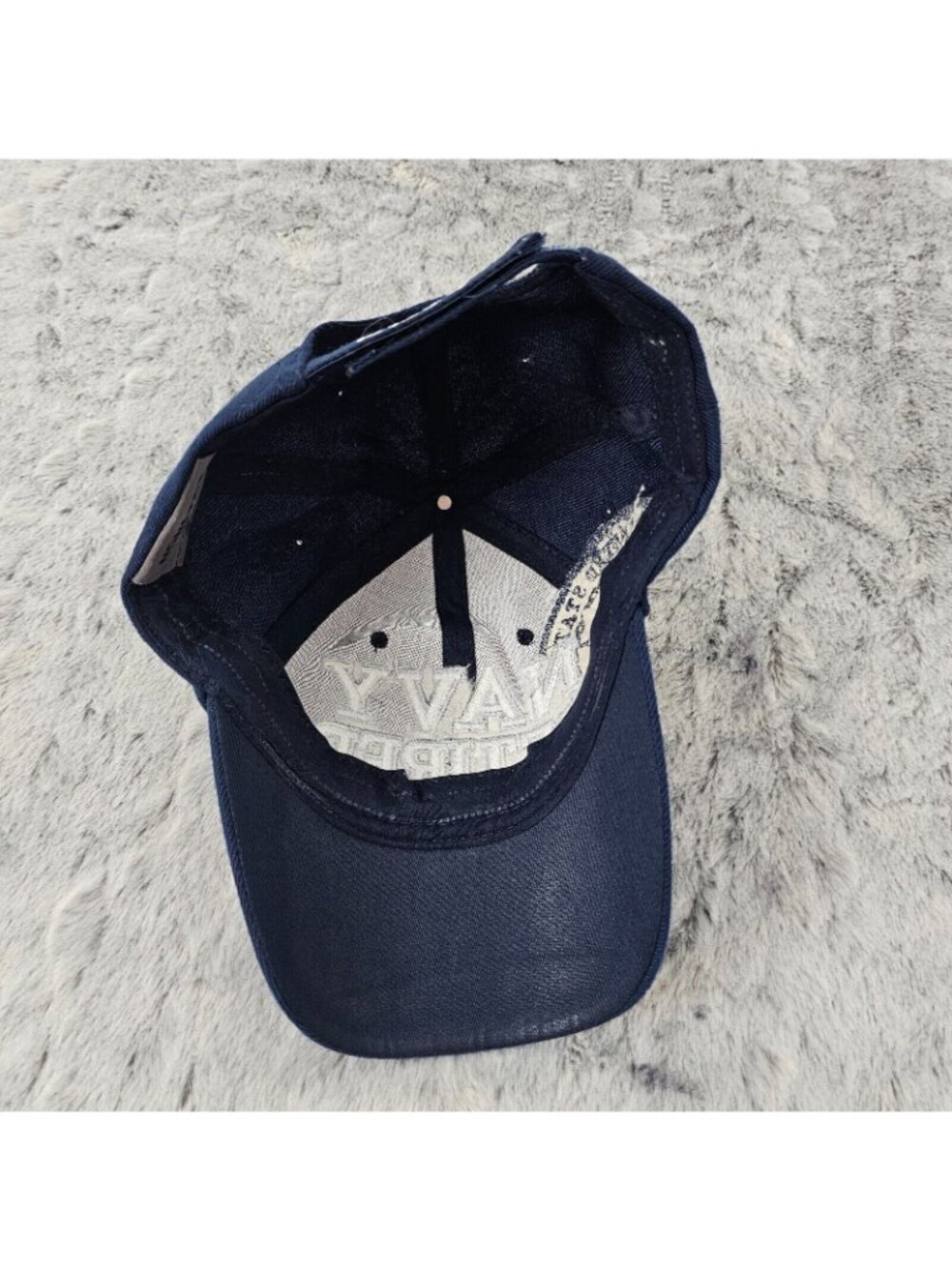 US Navy Retired Embroidered Baseball Cap Blue Strapback Military Hat - Picture 6 of 7